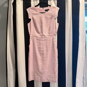 J. CREW • Resume Pink Linen Sleeveless Dress